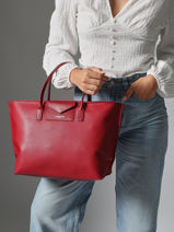 Handtas Maya Lancaster Rood maya 19-vue-porte